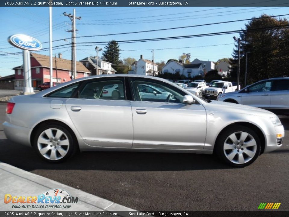 2005 Audi A6 3.2 quattro Sedan Light Silver Metallic / Platinum Photo #4