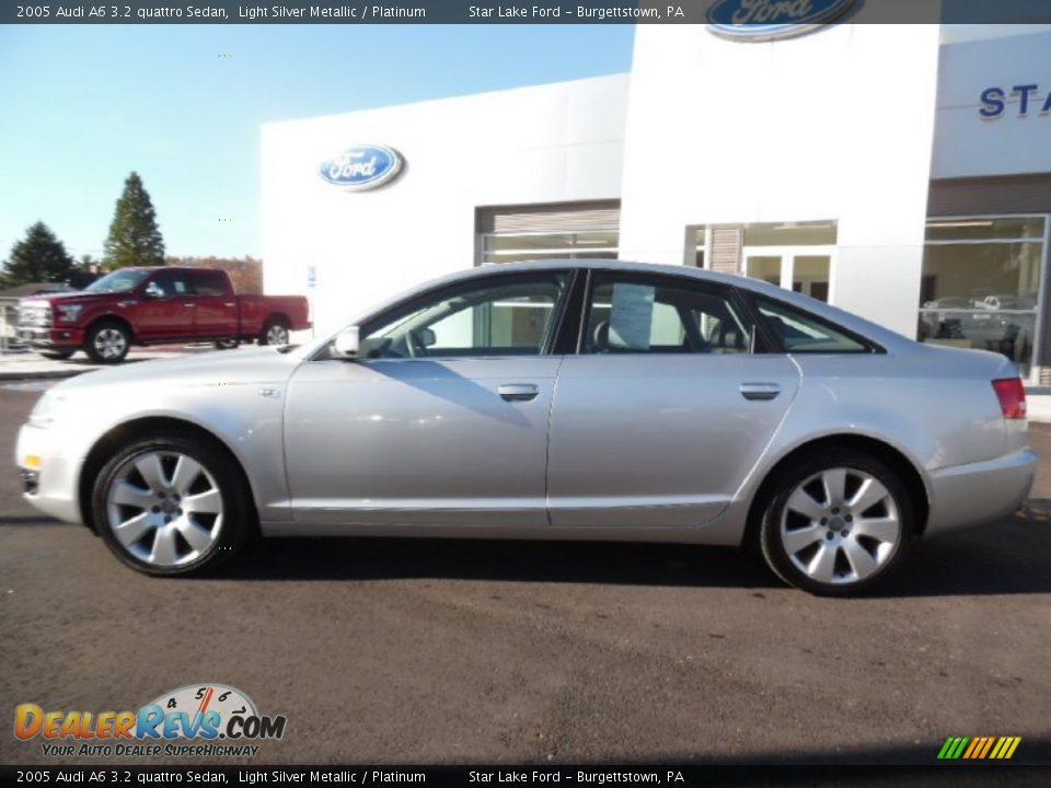 2005 Audi A6 3.2 quattro Sedan Light Silver Metallic / Platinum Photo #8