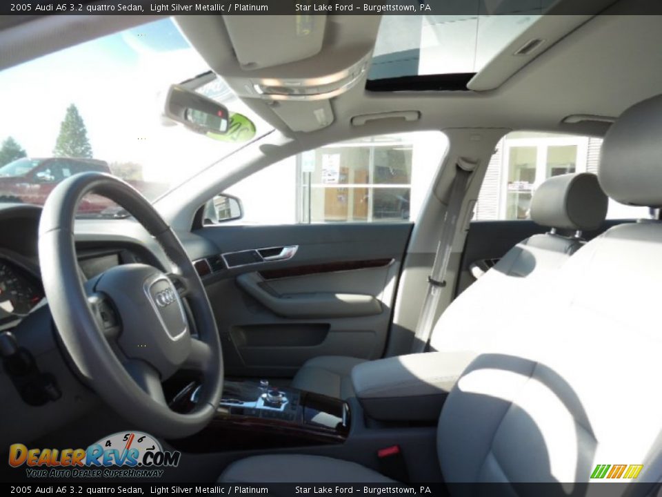 2005 Audi A6 3.2 quattro Sedan Light Silver Metallic / Platinum Photo #9