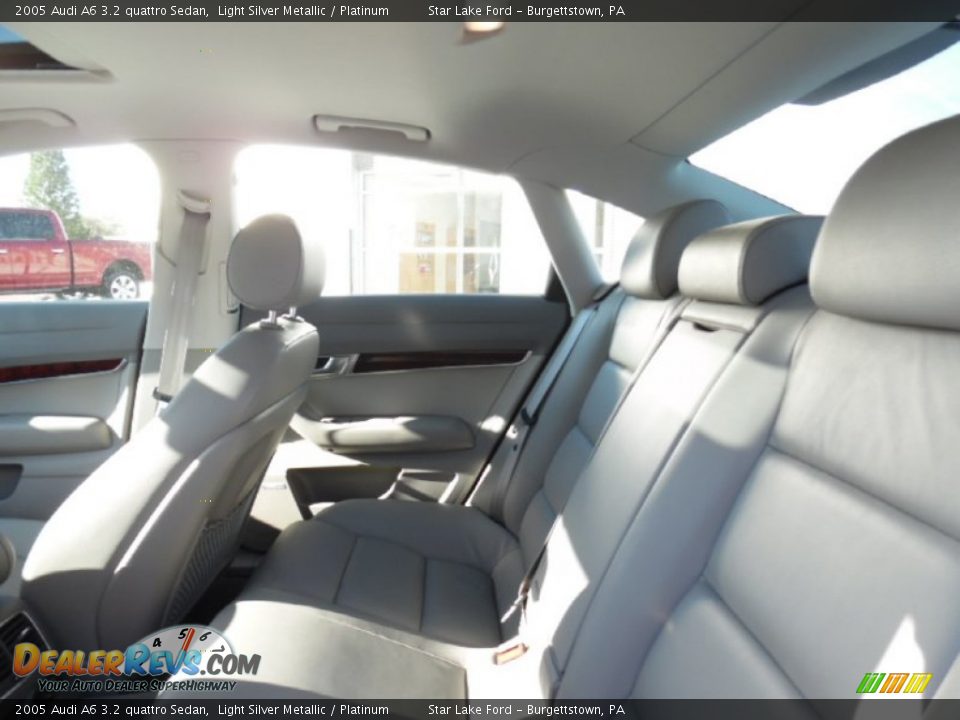 2005 Audi A6 3.2 quattro Sedan Light Silver Metallic / Platinum Photo #10