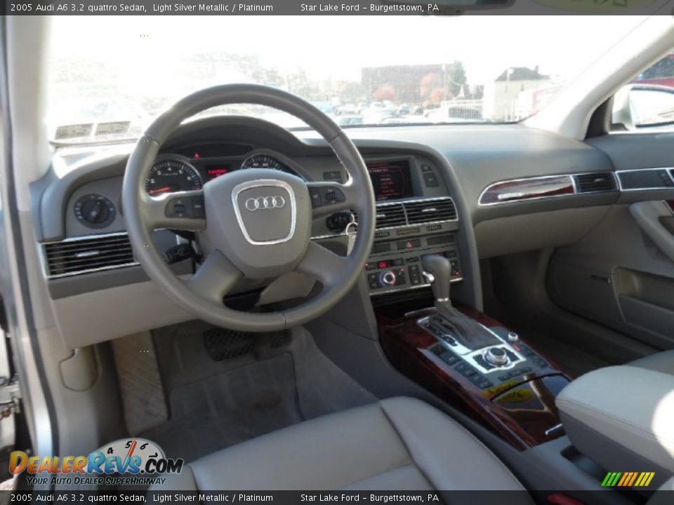 2005 Audi A6 3.2 quattro Sedan Light Silver Metallic / Platinum Photo #11