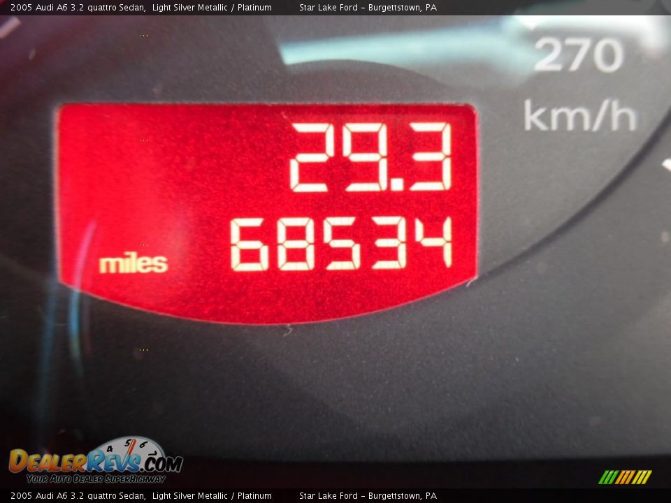 2005 Audi A6 3.2 quattro Sedan Light Silver Metallic / Platinum Photo #20