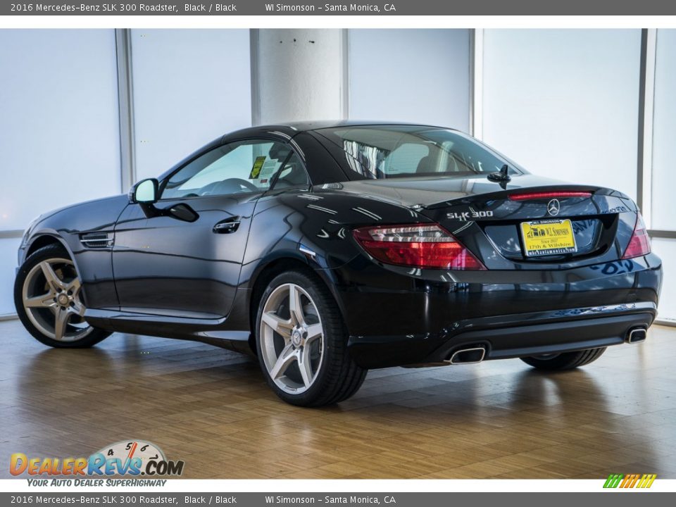 2016 Mercedes-Benz SLK 300 Roadster Black / Black Photo #3