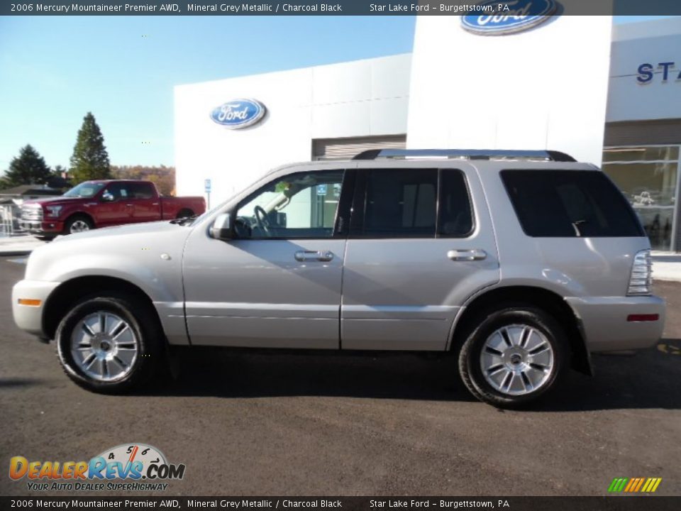 2006 Mercury Mountaineer Premier AWD Mineral Grey Metallic / Charcoal Black Photo #6