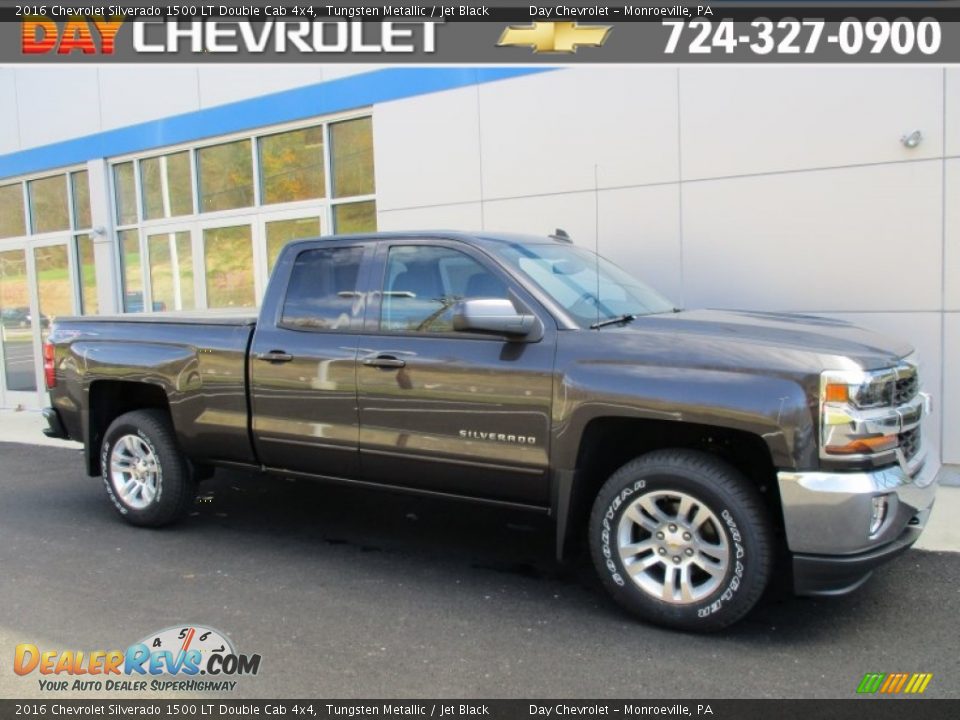 2016 Chevrolet Silverado 1500 LT Double Cab 4x4 Tungsten Metallic / Jet Black Photo #1