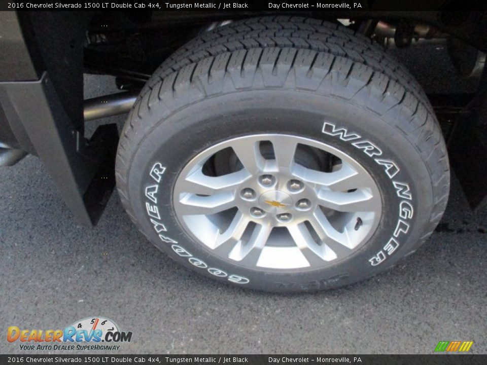 2016 Chevrolet Silverado 1500 LT Double Cab 4x4 Tungsten Metallic / Jet Black Photo #3