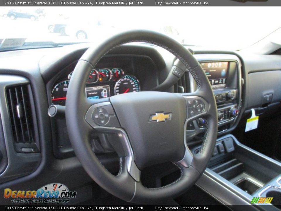 2016 Chevrolet Silverado 1500 LT Double Cab 4x4 Tungsten Metallic / Jet Black Photo #13
