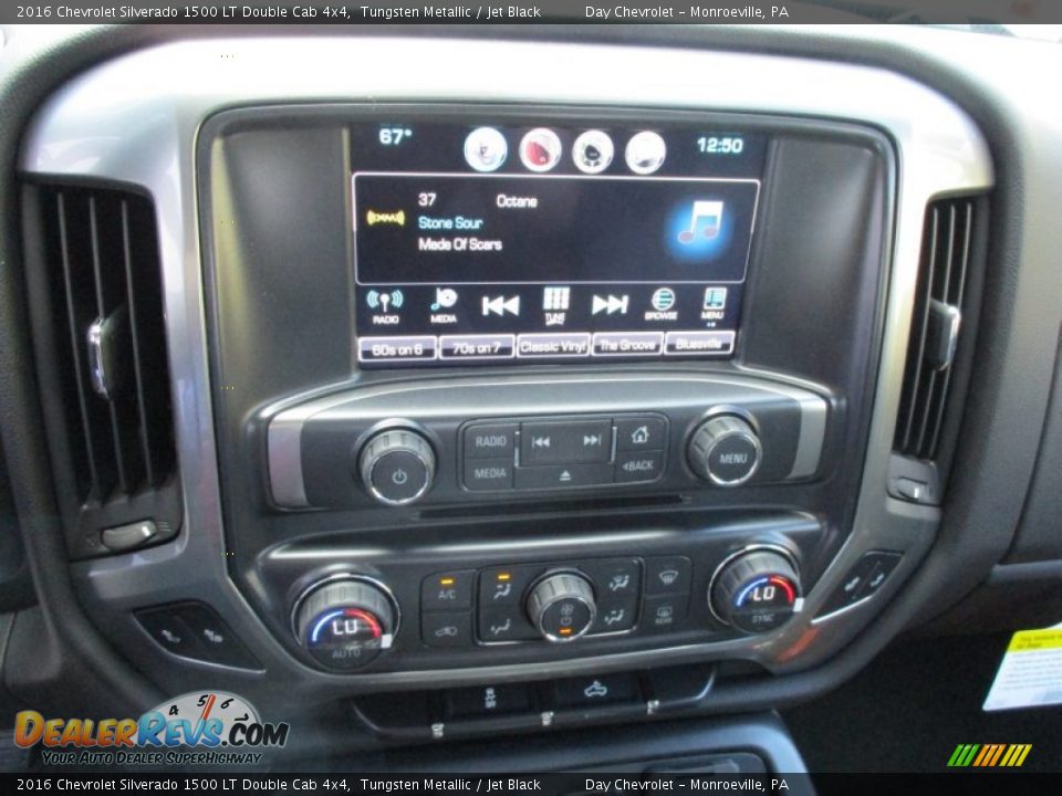 2016 Chevrolet Silverado 1500 LT Double Cab 4x4 Tungsten Metallic / Jet Black Photo #14