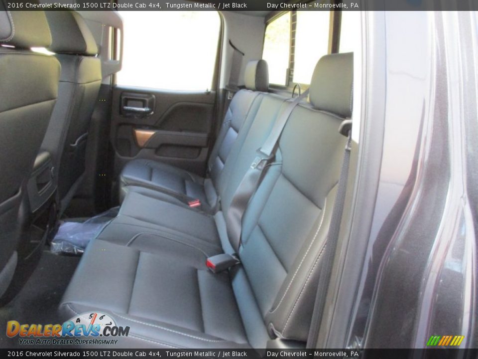 Rear Seat of 2016 Chevrolet Silverado 1500 LTZ Double Cab 4x4 Photo #13