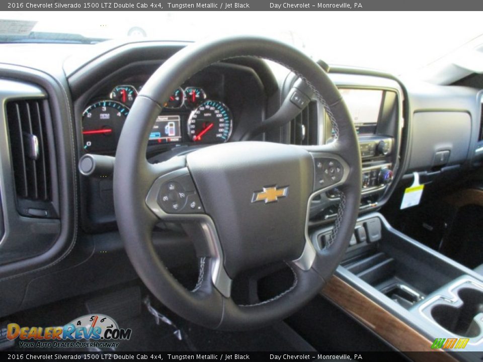 2016 Chevrolet Silverado 1500 LTZ Double Cab 4x4 Steering Wheel Photo #14