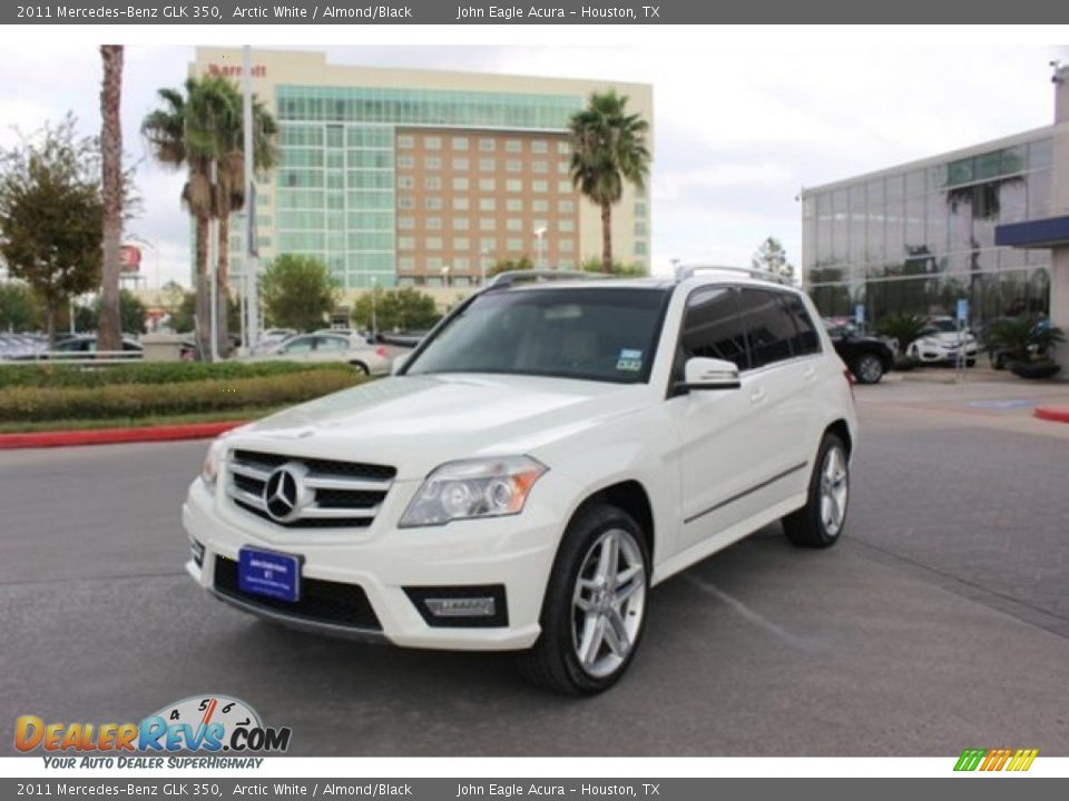 2011 Mercedes-Benz GLK 350 Arctic White / Almond/Black Photo #2