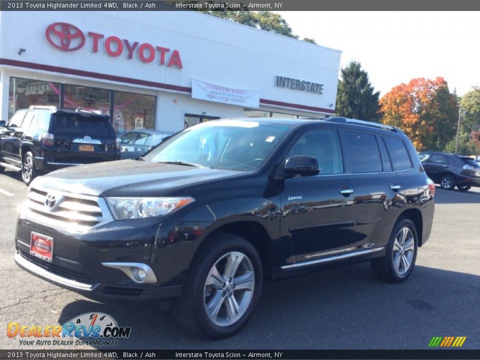 2013 Toyota Highlander Limited 4WD Black / Ash Photo #1