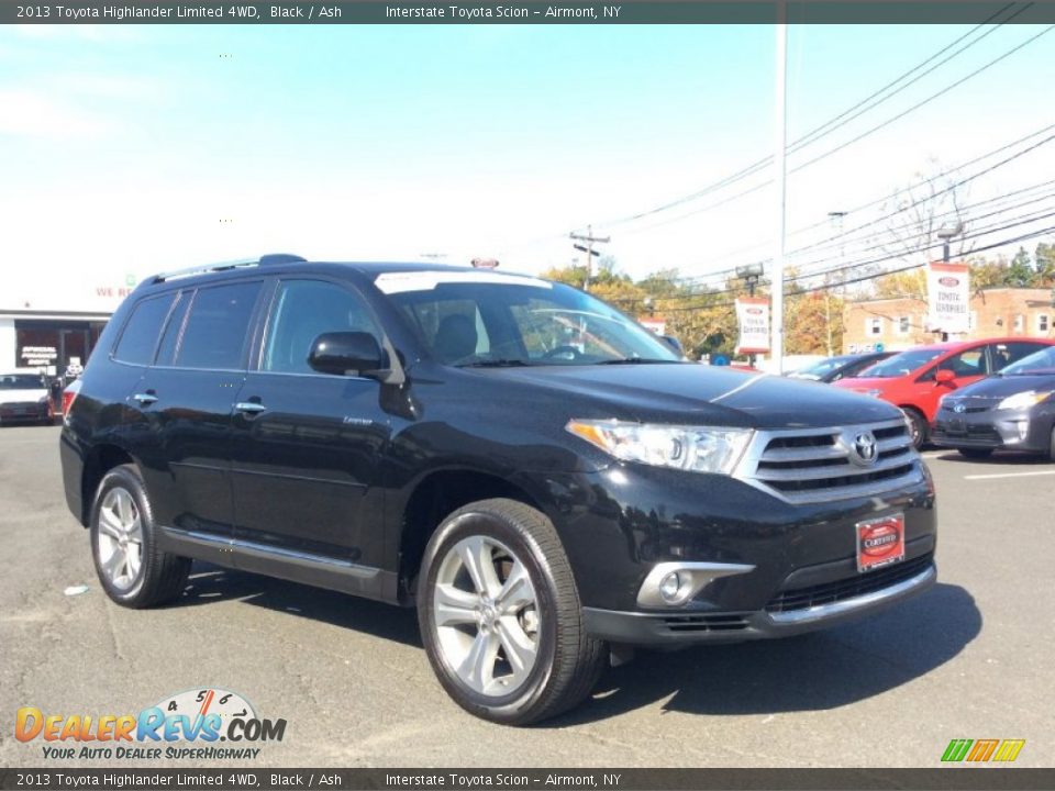 2013 Toyota Highlander Limited 4WD Black / Ash Photo #3