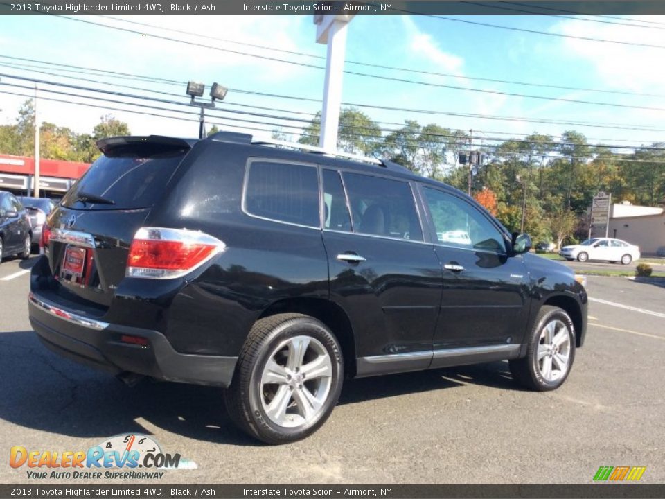 2013 Toyota Highlander Limited 4WD Black / Ash Photo #4