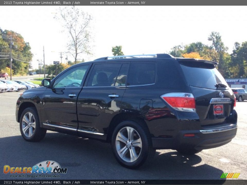 2013 Toyota Highlander Limited 4WD Black / Ash Photo #6