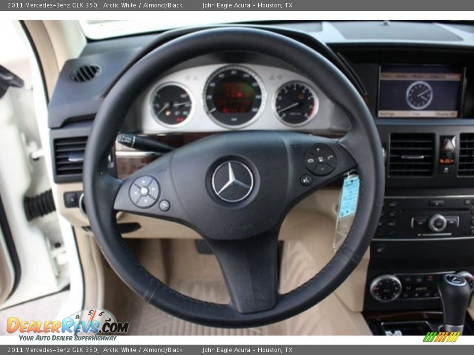 2011 Mercedes-Benz GLK 350 Arctic White / Almond/Black Photo #29