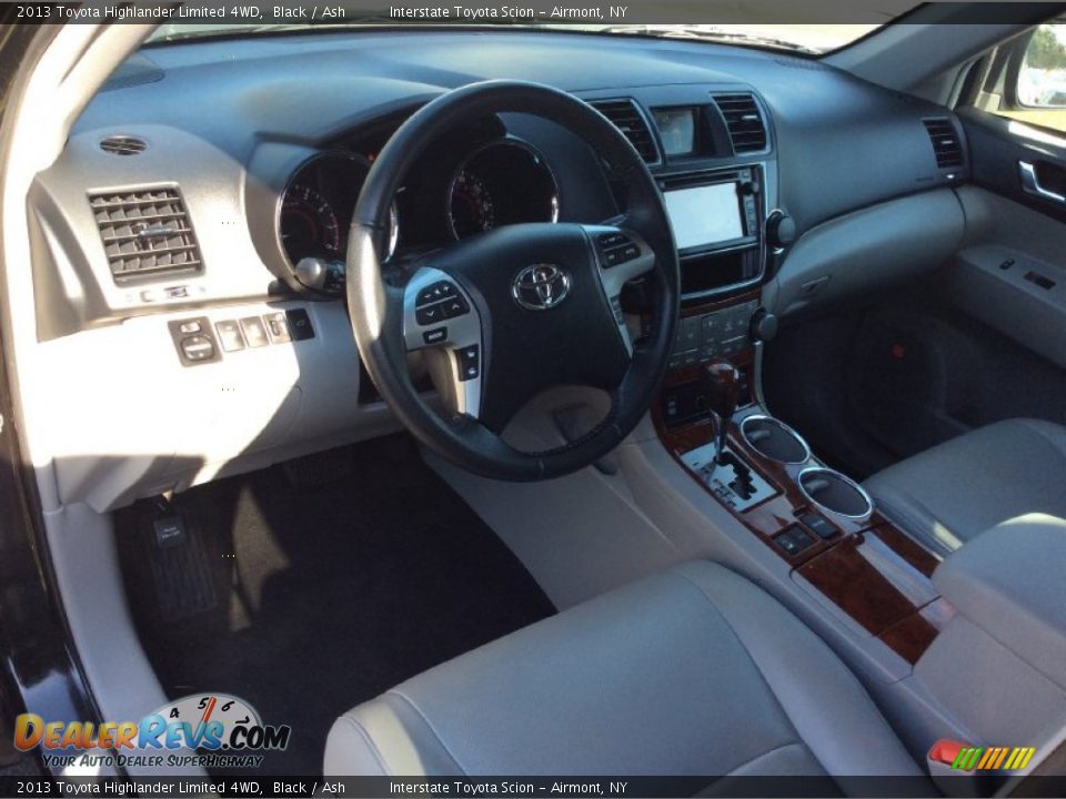 2013 Toyota Highlander Limited 4WD Black / Ash Photo #9
