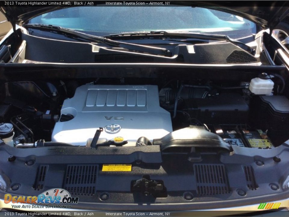 2013 Toyota Highlander Limited 4WD Black / Ash Photo #22