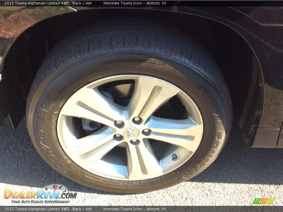 2013 Toyota Highlander Limited 4WD Black / Ash Photo #23
