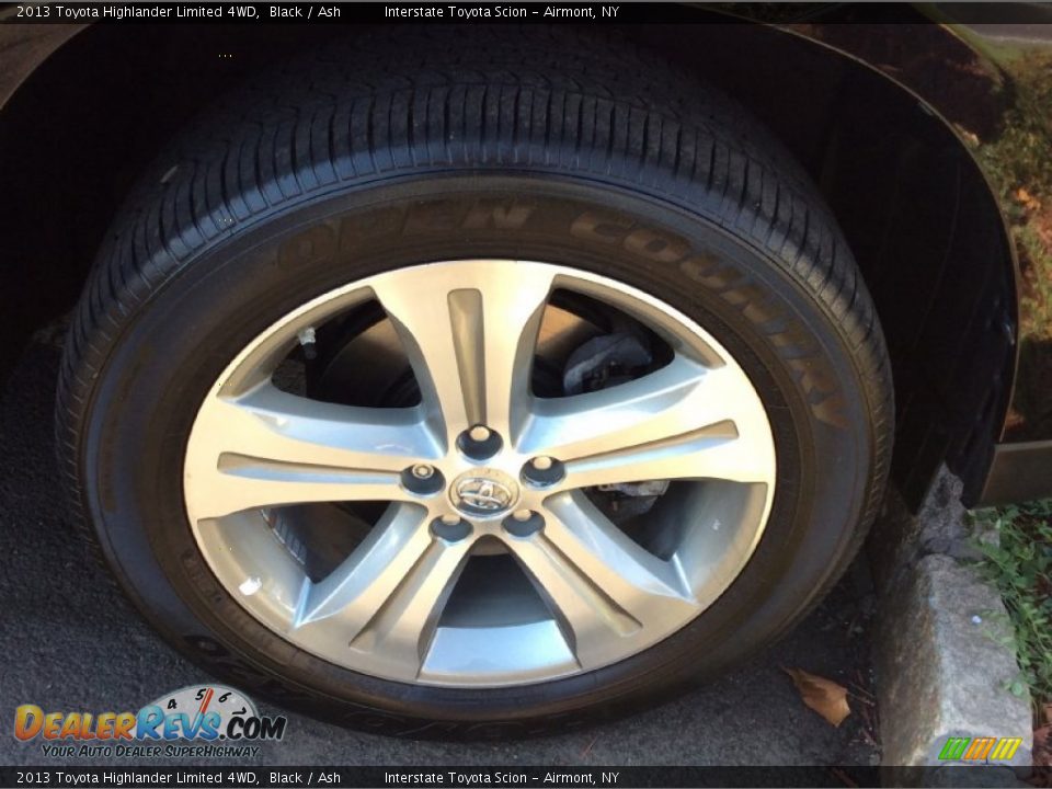 2013 Toyota Highlander Limited 4WD Black / Ash Photo #24