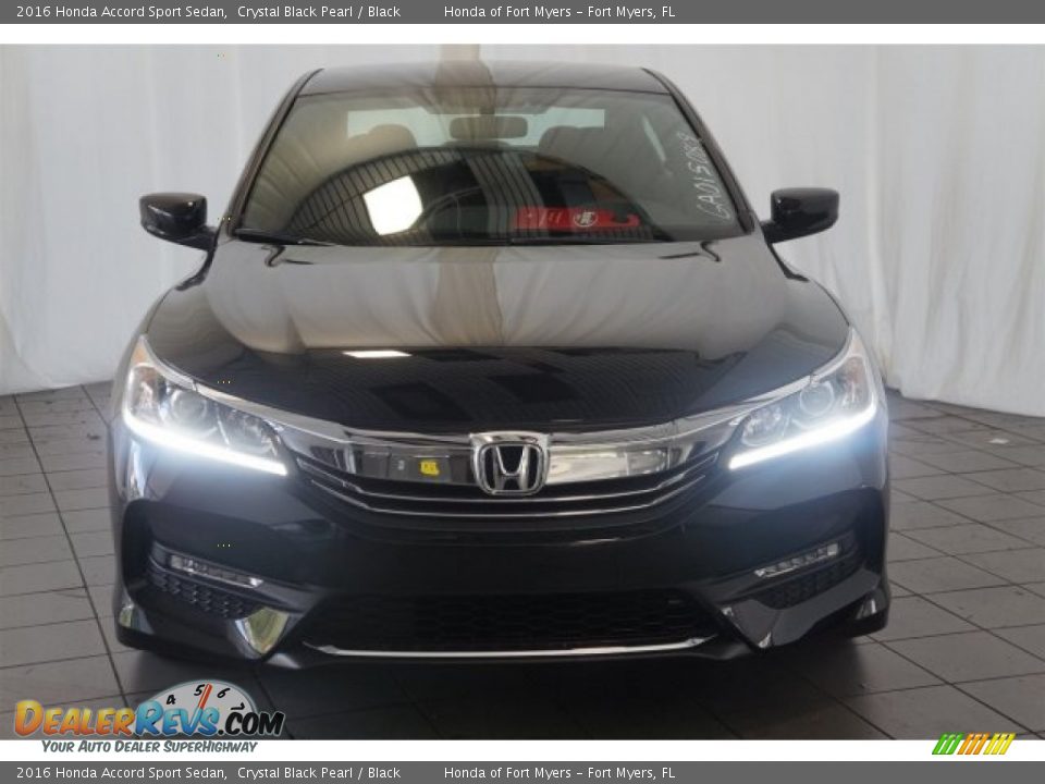 2016 Honda Accord Sport Sedan Crystal Black Pearl / Black Photo #3