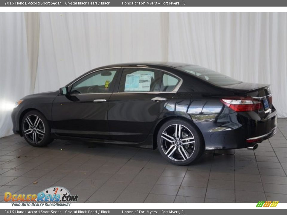 2016 Honda Accord Sport Sedan Crystal Black Pearl / Black Photo #8