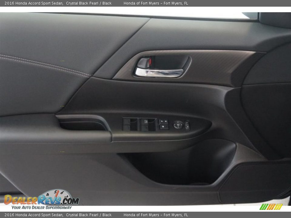 2016 Honda Accord Sport Sedan Crystal Black Pearl / Black Photo #9