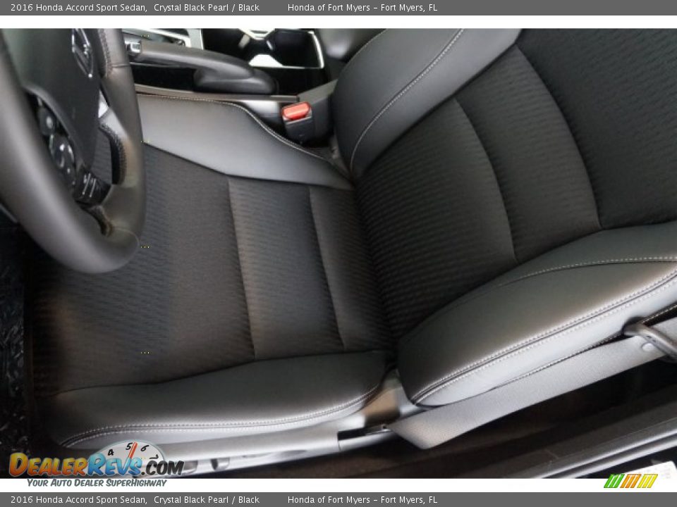 2016 Honda Accord Sport Sedan Crystal Black Pearl / Black Photo #10