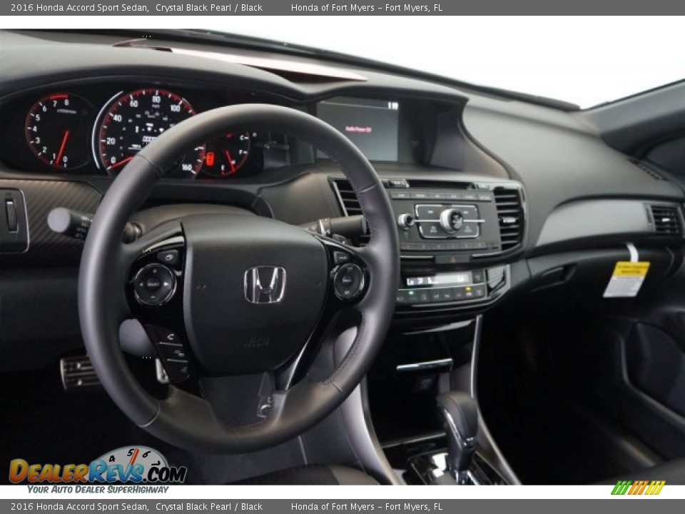 2016 Honda Accord Sport Sedan Crystal Black Pearl / Black Photo #11