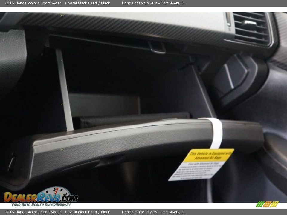 2016 Honda Accord Sport Sedan Crystal Black Pearl / Black Photo #13