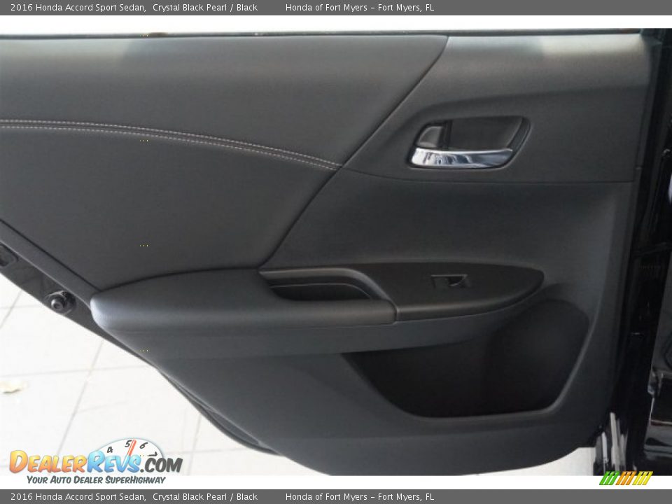 2016 Honda Accord Sport Sedan Crystal Black Pearl / Black Photo #16