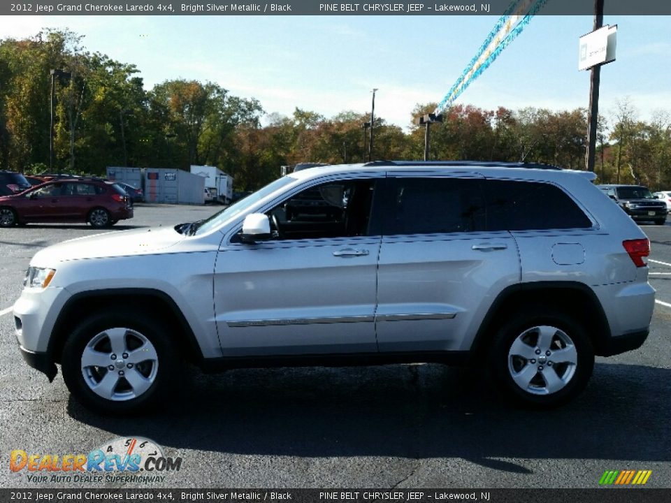 2012 Jeep Grand Cherokee Laredo 4x4 Bright Silver Metallic / Black Photo #12