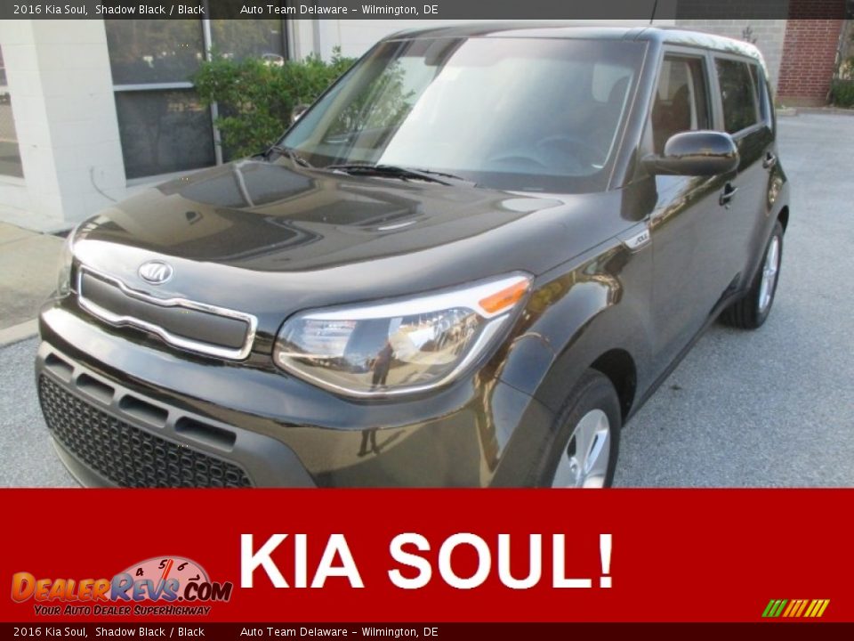 2016 Kia Soul Shadow Black / Black Photo #1