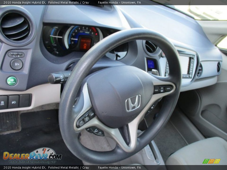 2010 Honda Insight Hybrid EX Polished Metal Metallic / Gray Photo #10