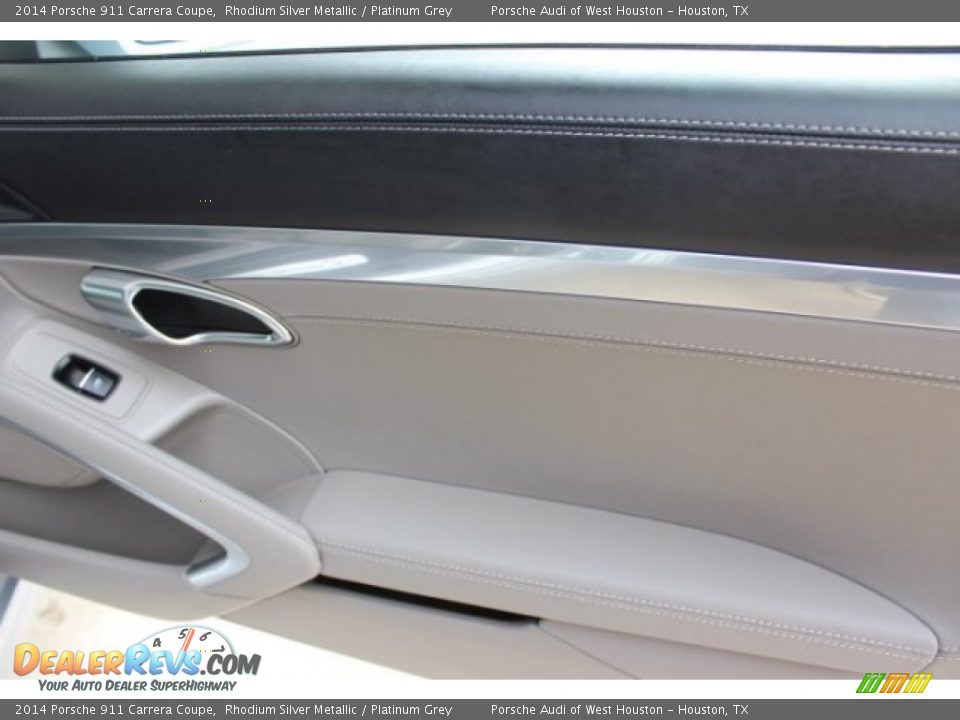 2014 Porsche 911 Carrera Coupe Rhodium Silver Metallic / Platinum Grey Photo #32
