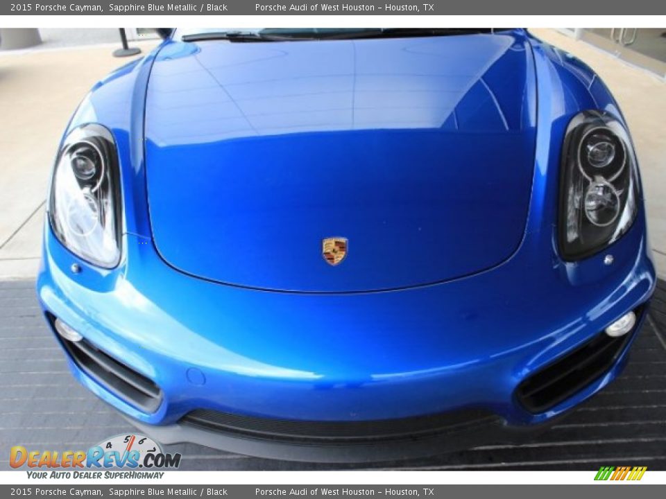 2015 Porsche Cayman Sapphire Blue Metallic / Black Photo #2