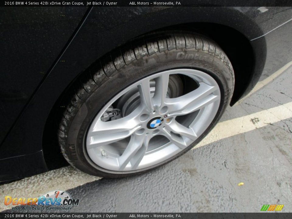 2016 BMW 4 Series 428i xDrive Gran Coupe Jet Black / Oyster Photo #3