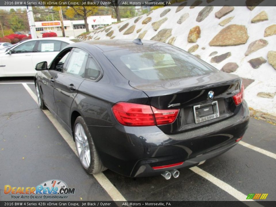 2016 BMW 4 Series 428i xDrive Gran Coupe Jet Black / Oyster Photo #4