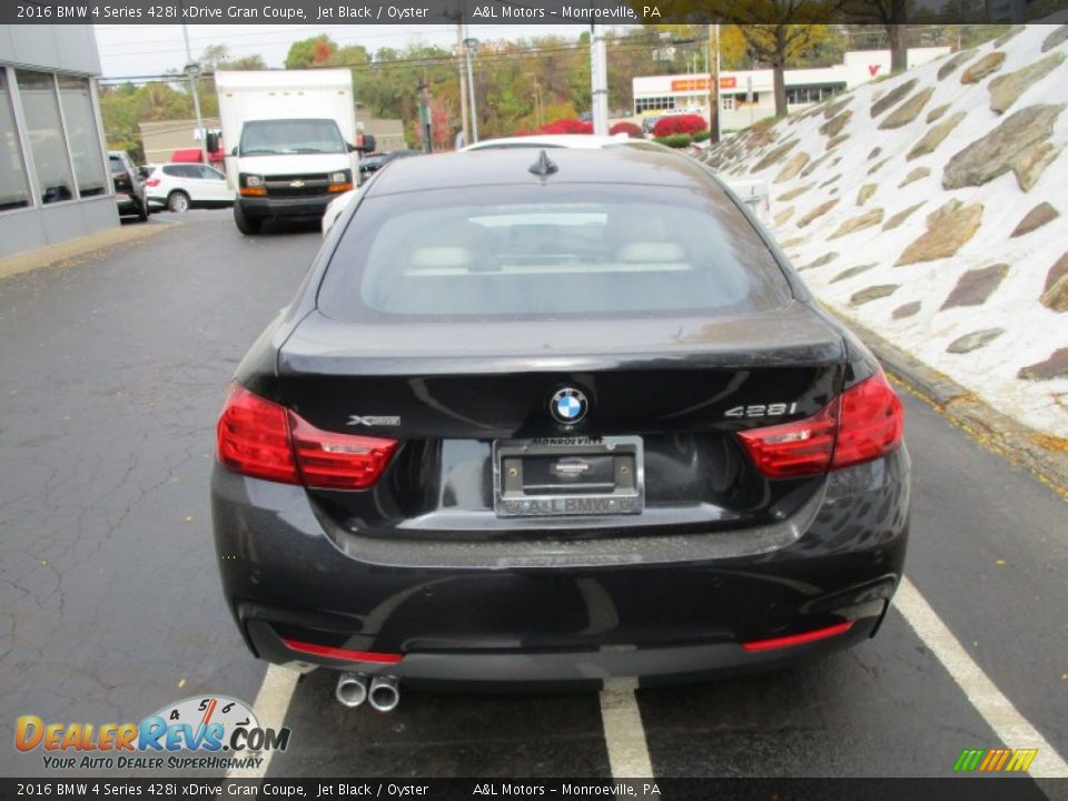 2016 BMW 4 Series 428i xDrive Gran Coupe Jet Black / Oyster Photo #5