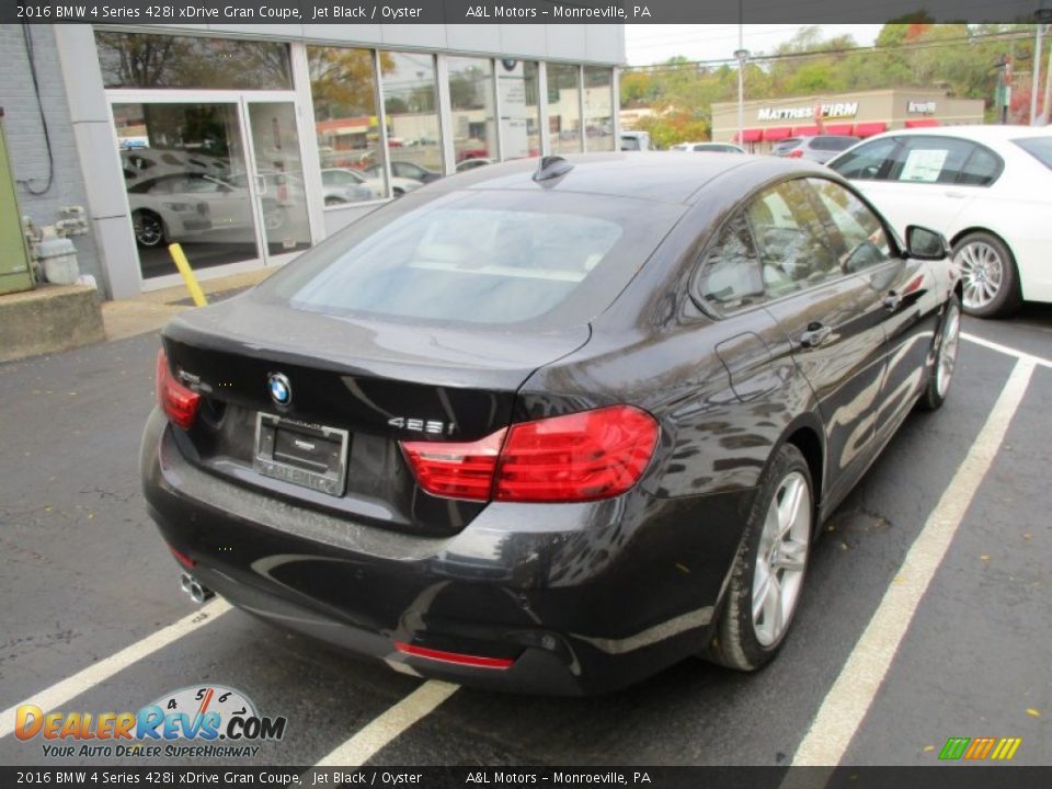 2016 BMW 4 Series 428i xDrive Gran Coupe Jet Black / Oyster Photo #6