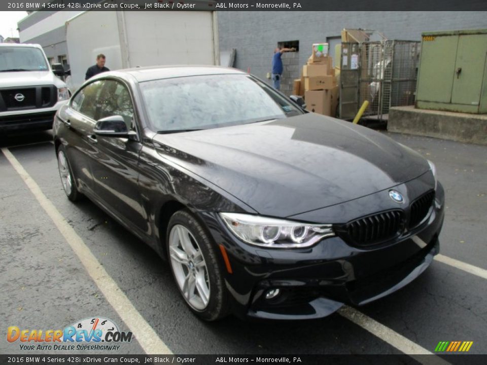 2016 BMW 4 Series 428i xDrive Gran Coupe Jet Black / Oyster Photo #7