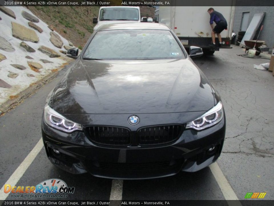 2016 BMW 4 Series 428i xDrive Gran Coupe Jet Black / Oyster Photo #8