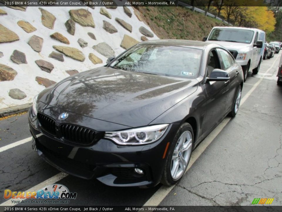 2016 BMW 4 Series 428i xDrive Gran Coupe Jet Black / Oyster Photo #9
