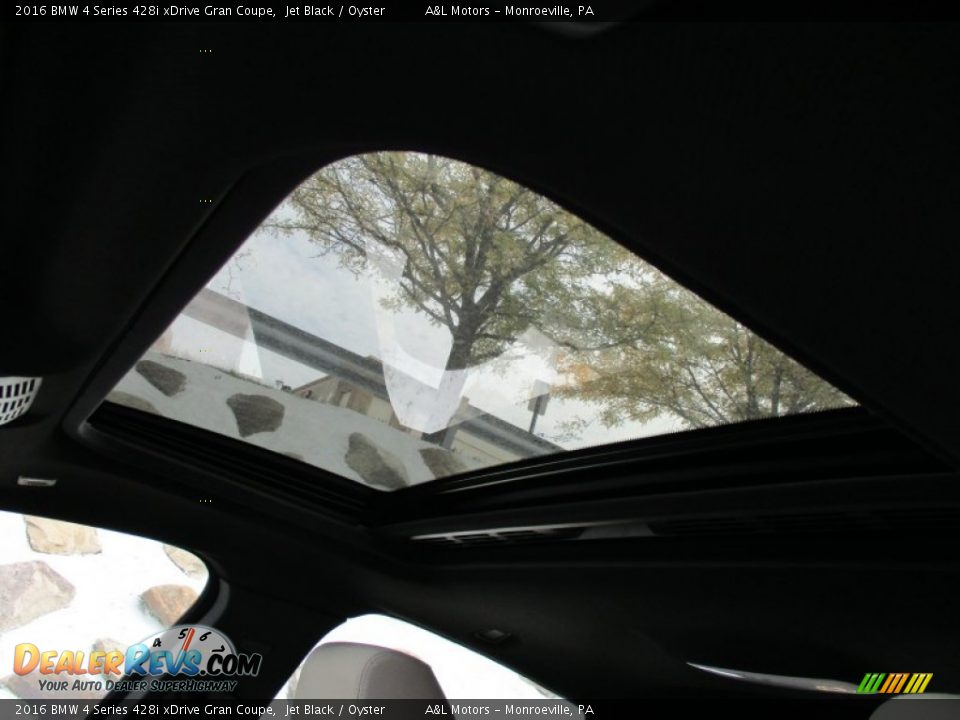 2016 BMW 4 Series 428i xDrive Gran Coupe Jet Black / Oyster Photo #11