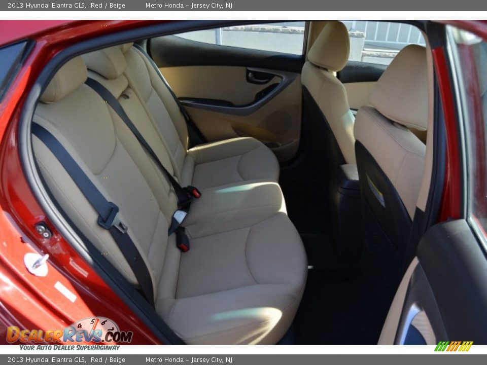 2013 Hyundai Elantra GLS Red / Beige Photo #23