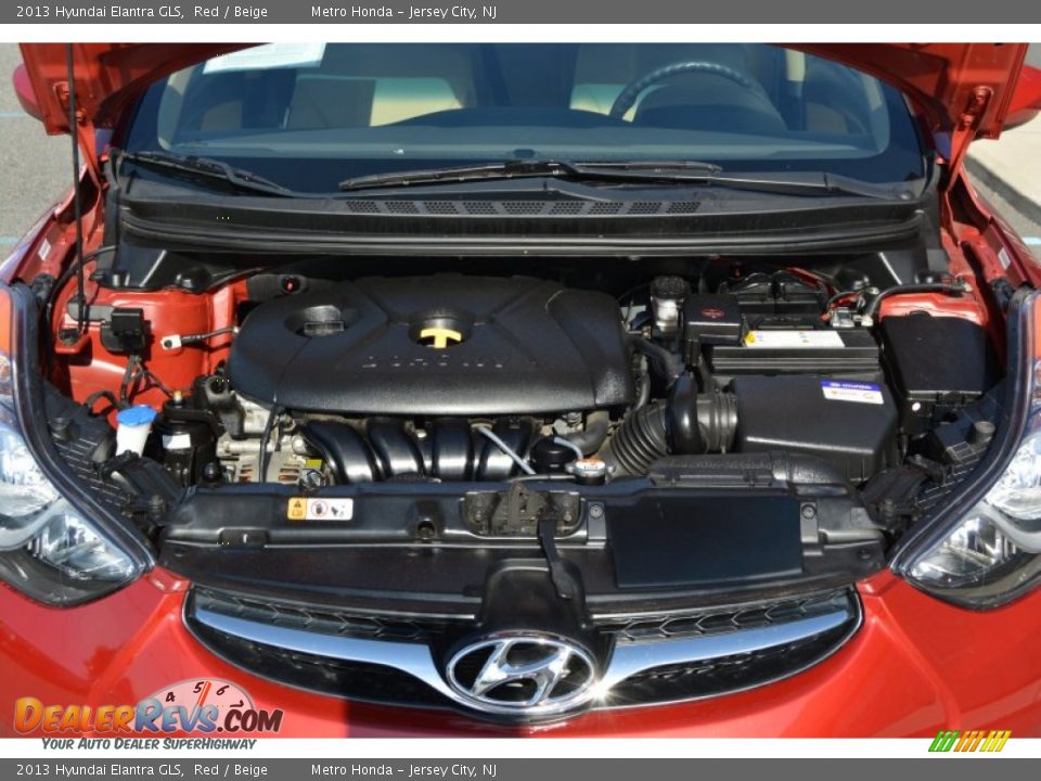 2013 Hyundai Elantra GLS Red / Beige Photo #27
