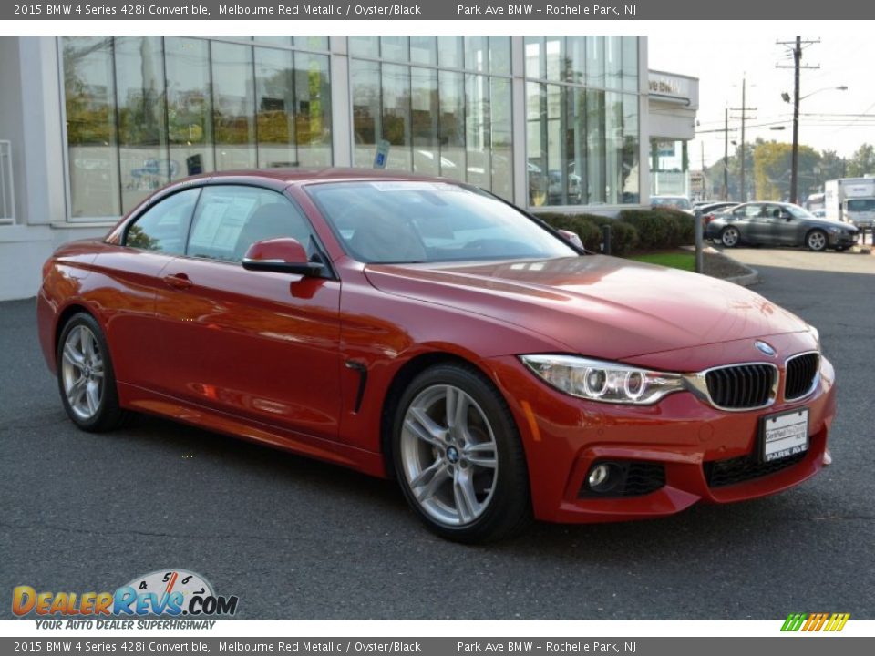 2015 BMW 4 Series 428i Convertible Melbourne Red Metallic / Oyster/Black Photo #1