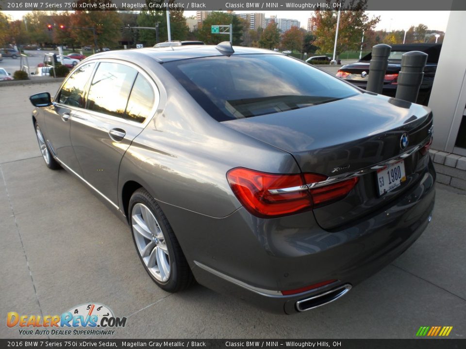 2016 BMW 7 Series 750i xDrive Sedan Magellan Gray Metallic / Black Photo #3