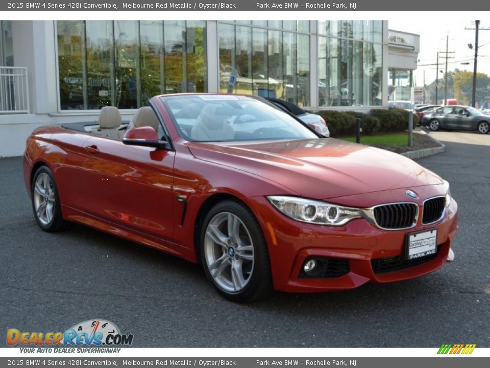 2015 BMW 4 Series 428i Convertible Melbourne Red Metallic / Oyster/Black Photo #2