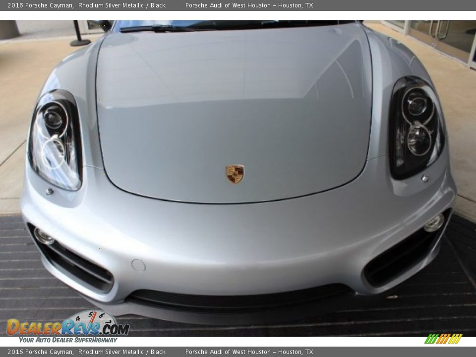 2016 Porsche Cayman Rhodium Silver Metallic / Black Photo #2